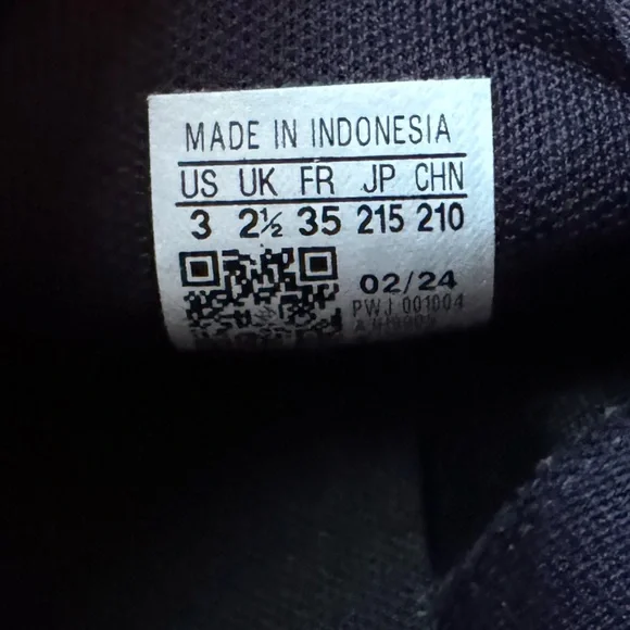 Adidas Kaptir Flow Black and Purple Kids Sneakers - Picture 11 of 11